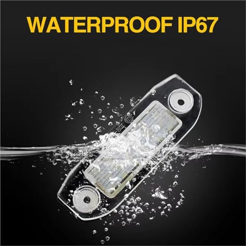Luz de matrícula LED para Volvo que elimina el error de bombilla fundida 4