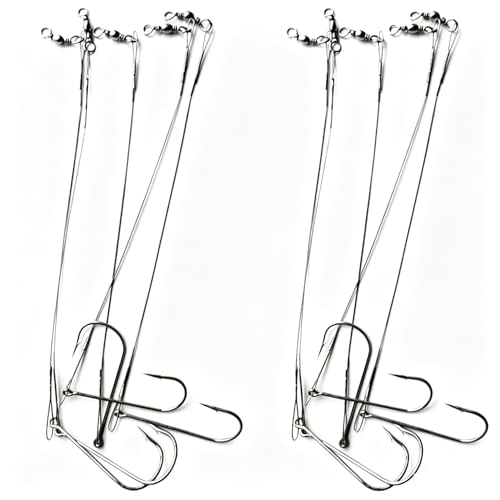 Set de 50 líderes de acero inoxidable para pesca miniatura 1