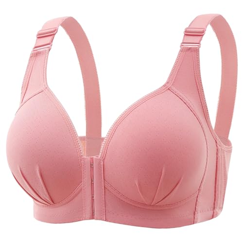 Soutien-gorge sans armature seamless invisible rose taille 18, lingerie t-shirt bra confortable