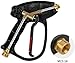 Atmozon Long Pressure Washer Spray Gun, Replacement Lance Extension Wand, Adjustable Length High Pressure Washer Gun, M22 14 Thread, M22 15 Coupler, 4000PSI