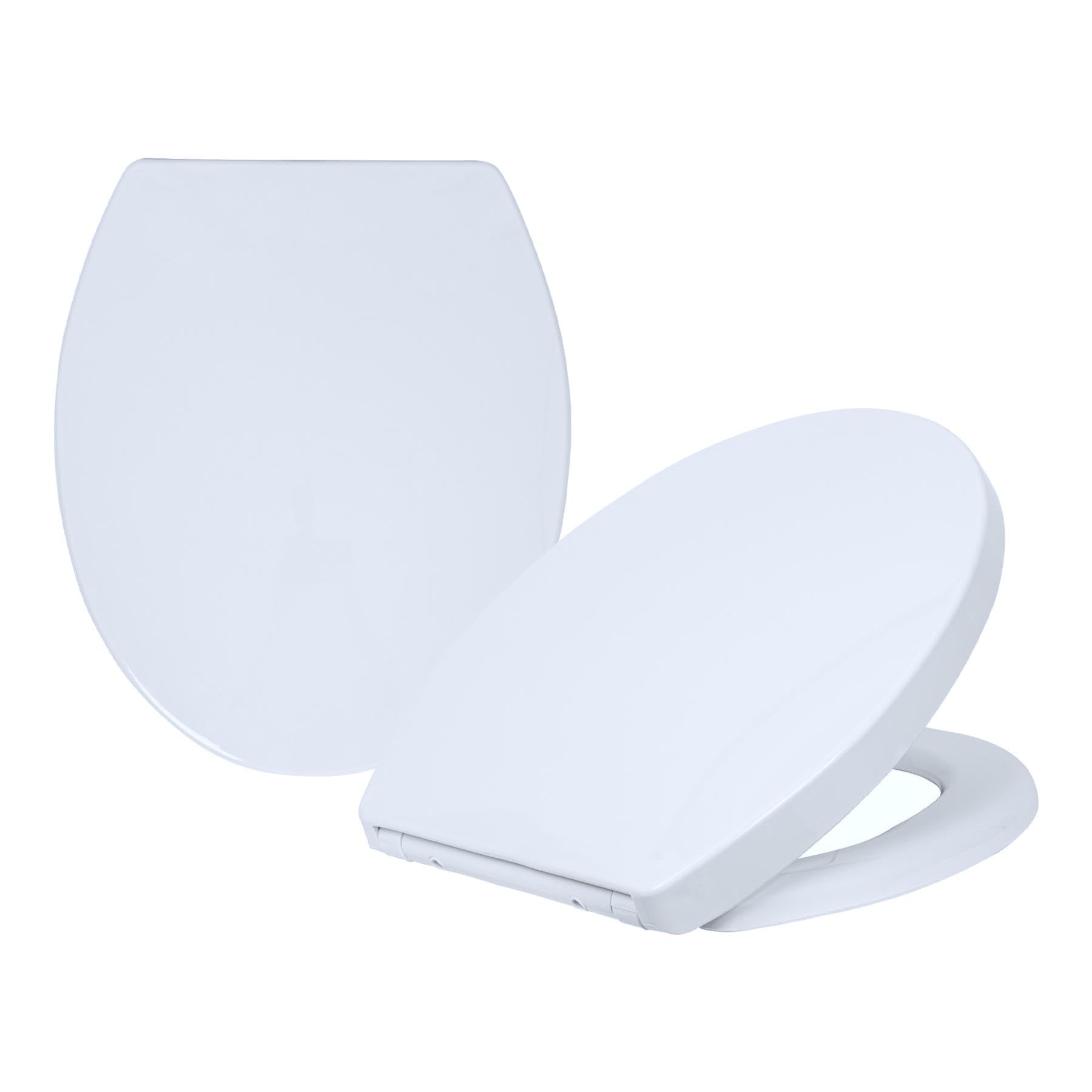 Harbour Housewares Soft Close Toilet Seat - White - Pack of 2