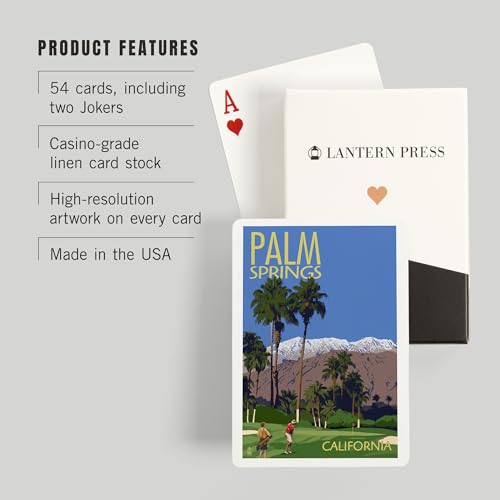 Baraja de 52 Cartas Póker Lantern Press Palm Springs miniatura 3