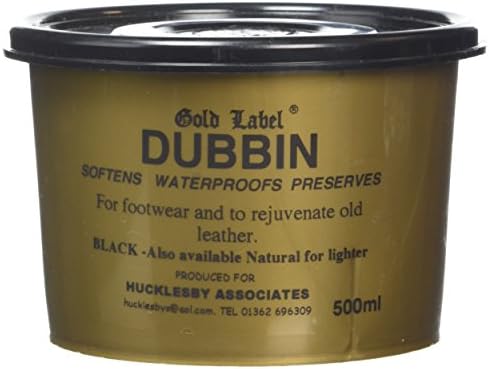 Gold Label Dubbin Softens, Waterproofs & Preserves Leather, Horse Tack, Boots,Black,200 g (Pack of 1)