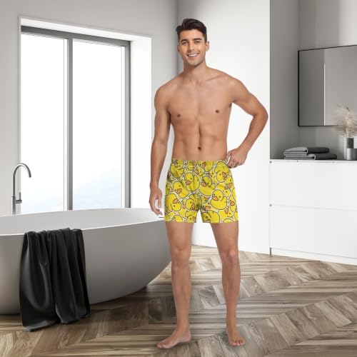 Image of Men's Boxer Shorts Cotton Loose Underwear with Button Fly