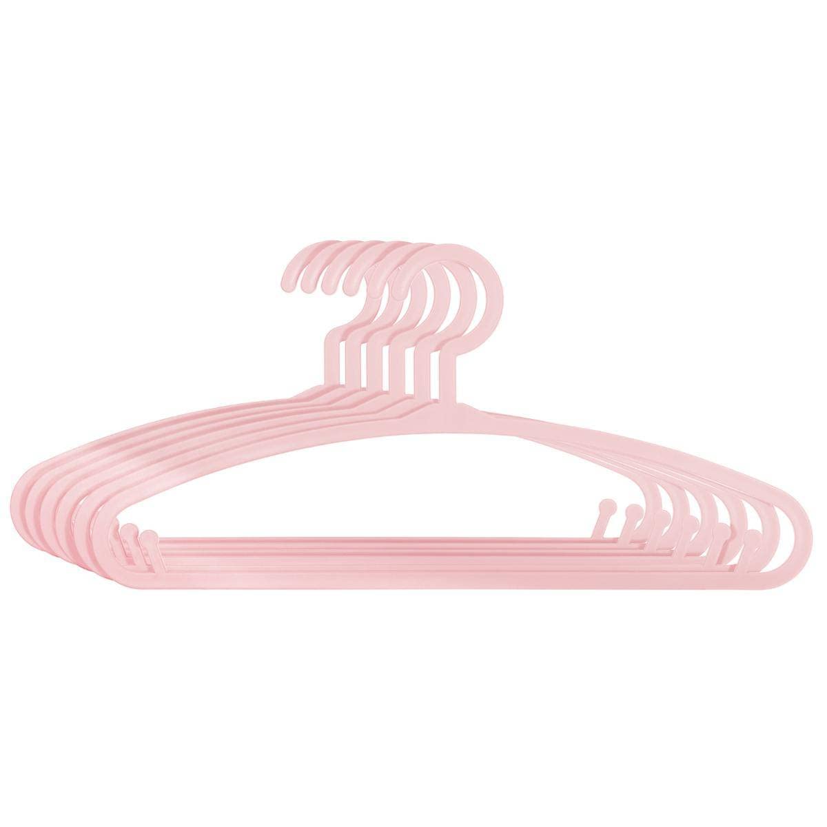 AC-Déco Plastic Hanger - Pack of 6 - Pink