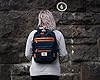 SEVENTEEN LONDON – 12L Laptop-Rucksack für Damen 13 Zoll Mädchen Jungen Schulrucksack Wasserabweisendes Nylon Tagesrucksack in Marineblau & Braun für Universität/Reisen/Herren – 'Wimbledon' #1