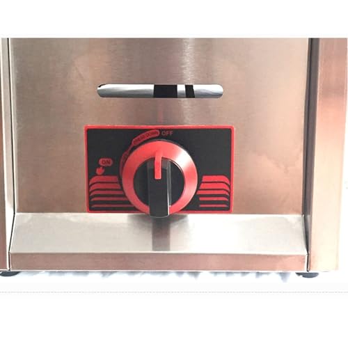 Kommerzielle Gas-Fritteuse aus Edelstahl – 2 Körbe und Deckel, Fritteuse mit Gewürzablage zum Kochen und Braten von Lebensmitteln – Bild 8