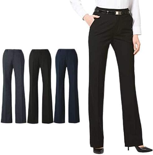 [カーシーカシマ] 事務服 ENJOY エンジョイ フレアストレートパンツ EAL656 ネオソフトギャバ