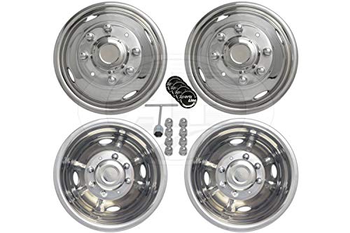 A+ 17”Stainless Steel Wheel Simulator Dually Rim Liner Skin for Ford 350 05~17