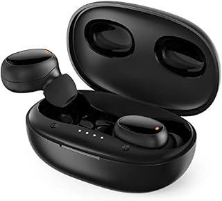 LASUNEY Bluetooth 5.0 True Wireless Earbuds with Charging Case for iPhone Android, Touch