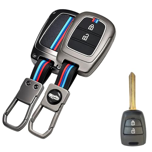 Image of Car Key Cover Compatible for Hyundai Grand i10, Santro, Eon Stylish Full Protection 2-Button Key | Glow-in-The-Dark Car Key Protector