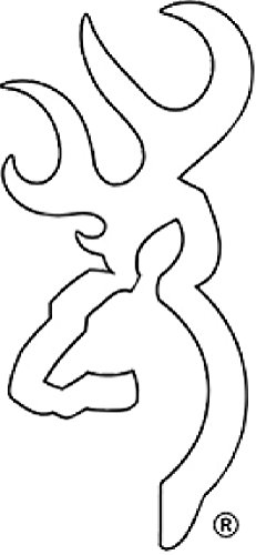 Browning Autocollant Buckmark - Blanc