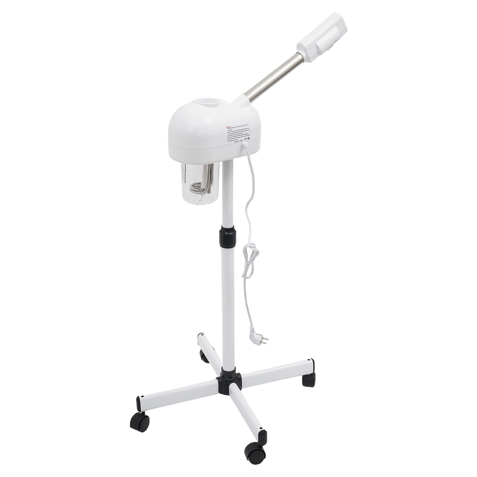 Gesichtssauna Dampf Porenreiniger, 750W 360°Drehbar Gesichtsdampfer Porenreiniger mit Höhenverstellung, Ozon, Ultraschall, 600ml Tank, LCD Timer, Face Steamer Facial für Zuhause und Kosmetikstudio
