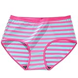 FZSWD Gestreifte Damenunterwäsche Baumwolle Hohe Taille Nahtlose Höschen Slips Plus Size Dessous für Damen Höschen Damen 2XL 3XL 4XL