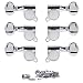 Golden Age Oval Knob 3+3 Tuners, Chrome