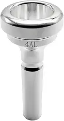 Missmore Bocal de trombone banhado a prata 4AL haste grande