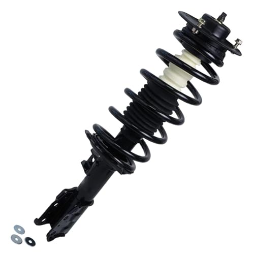 Image of Detroit Axle - Struts Shocks for 2005-2006 Chevy Equinox 2006 Pontiac Torrent 2 Complete Front Struts with Coil Spring 2 Rear Shock Absorbers Replacement Ready Strut Shock Assembly