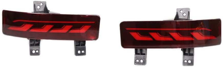 Dreamseek Rear LED Reflector Tail Light for Honda CR-V CRV 2020 2021 Brake Bumper Lamp with Dynamic Sequential Turn Signal (Red Lens)