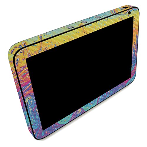Image of MightySkins Carbon Fiber Skin Compatible with Amazon Echo Show 8 (Gen 2) - Paint Currents | Protective, Durable Textured Carbon Fiber Finish | Easy to Apply | Made in The USA