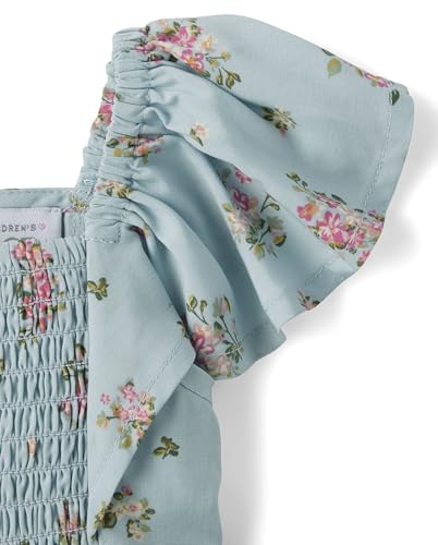 The Children's Place Baby Girls' and Newborn Short Sleeve Ruffle Dress2