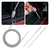 Auto Sunroof Drain Cleaning Tool, 61 Inch Flexible Long Pipe Cleaner with 7.9 Inch Brushes, Universal Car Sunroof Windshield Wiper Drain Hole Cleaner