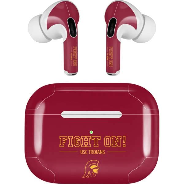 Skinit Decal Audio Skin Compatible with Apple AirPods Pro (2rd Gen, 2022) - Officially Licensed Fight On Design