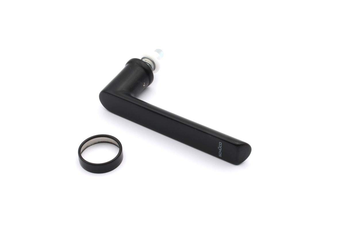 Schüco 247010 - Maniglia per finestra, in alluminio, colore: Nero