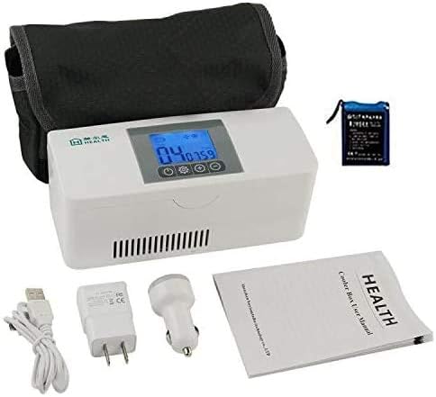 HOUSE DESTINY Insulin Cooler Refrigerated Box, Insulin Cooling Case,Portable Car Refrigerated Travel Case Keeping Cooling 2-8℃ for Diabetic Medication Organizer
