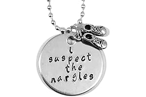 Luna Lovegood Nargles Quote Hand Stamped Harry Potter Necklace