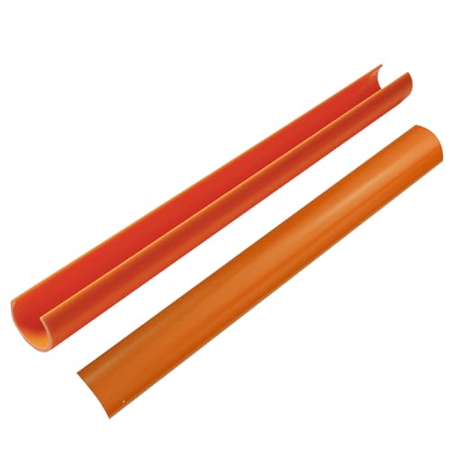 Image of V Brace Grille Inserts Stripes Trim fit for BMW V Brace Grill Stripes Front Grill Insert Trims Compatible with BMW E60 F52 V Brace Stripes Cover V Brace Wrap Covers -Orange