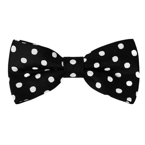 SYAYA Men's Bow Tie, Polka Dot Pre-Tied Bowtie for Boy Clip-On Formal Tuxedo or Weddings & Easter Day Dinner Parties M-B-T1