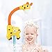 Waffhobo Jouets de Bain Bebe Jouet Bain Jeux pour Le Bain Jouet Douchette Bain Girafe 360 Degrés Réglable Jouet Interactif Cadeau pour Bébé Enfant 1 2 3 Ans Garcon Fille