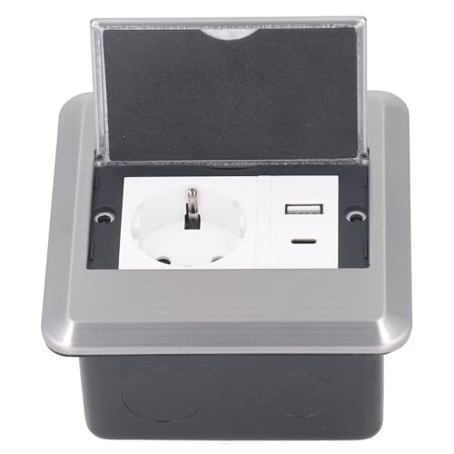 Outlet Pavimento Ad Incasso, Acciaio Inossidabile, Ritardante di del PC, Porta USB di Tipo C 16A, Porta di Tenuta Eccellente, Centro Commerciale, Decorazione per la Casa,