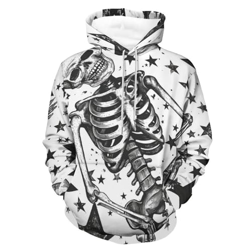 Sweatshirt Squelette Étoile Noire pour vos Sorties Urbaines