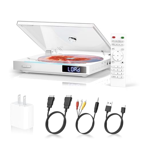 Image of Mini DVD Player for TV, All Region Free, CD Player for Home, USB, AUX