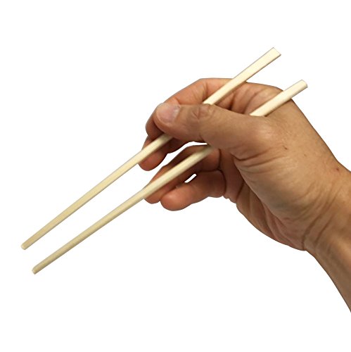 image for KingSeal 8 Inch Natural Poplar Wood Chopsticks, Paper Sleeve, Bulk Pac