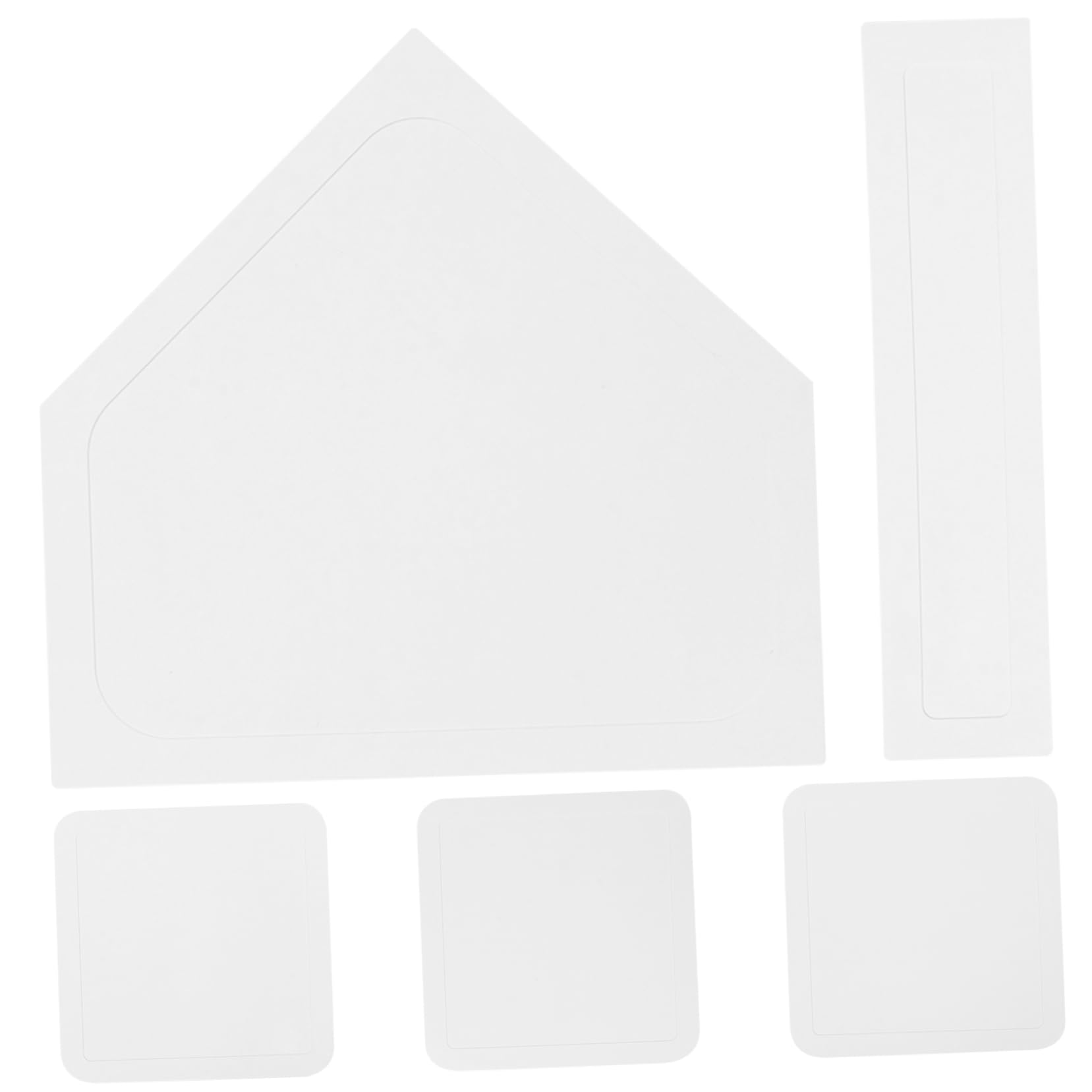 ibasenice 5pcs Rubber Baseball Bases Training Set Non Slip Softball Base Plate Waterproof for Field