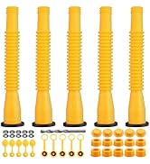 EYPINS Gas Can Spout Replacement, 5 Kit Gas Can Nozzle for Most 1/2/5/10 Gal Oil Can, Nozzle Vent...