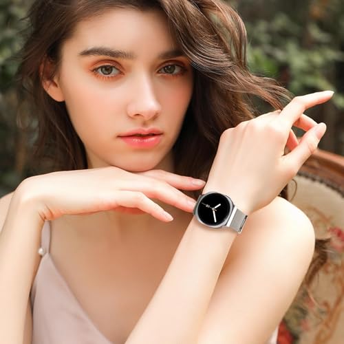 Image of VEMIGON Milanese Loop Metal Band Compatible with Samsung Galaxy Watch 8 40mm 44mm / Watch 8 Classic 46mm, Mesh Magnetic Stainless Steel Replacement Strap (Watch Not Included)