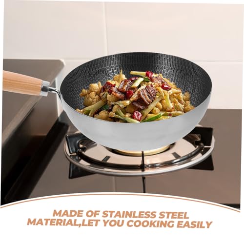 Sartén Wok Antiadherente de Acero Inoxidable 1.43 lb miniatura 6