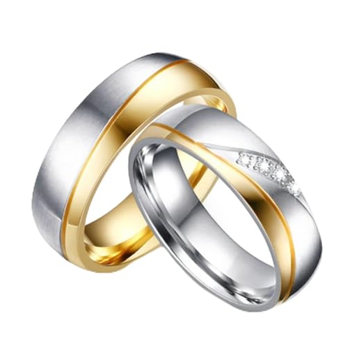 Bagues de couple personnalisées en acier pour graver votre amour