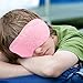 Plush Eye Mask 3 Pcs Sleeping Blindfold - Comfortable Soft Furry Eye Cover for Sleepover Gift Birthday Party Favors (Pink, Purple, Sky Blue)