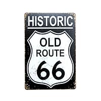 Amazon.co.jp: アメリカン雑貨 サインプレート ブリキ看板 ROUTE66