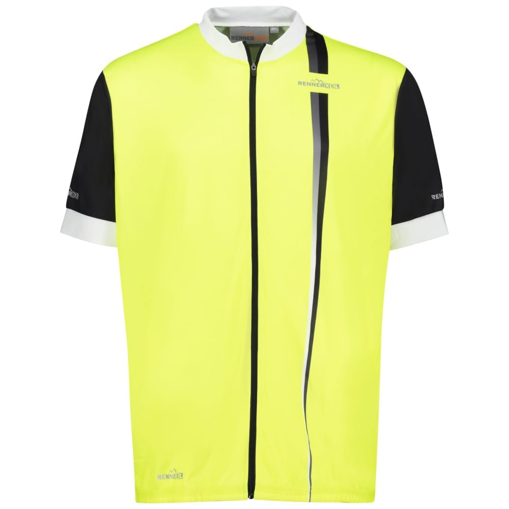 Alexander Herren Fahrrad Trikot Shirt | Funktions Radtrikot Kurzarm mit Rückentasche | atmungsaktiv schnelltrocknend elastisch | Übergrößen XXXL 4XL 5XL 6XL 7XL 8XL
