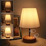 tischlampe touch dimmbar 【Perfekt für Wohnkultur】Der tischlampe Lampenschirm von nachttischlampe touch dimmbar ist mit kleinen 3D-Falten für ein gleichmäßiges und klares Erscheinungsbild gestaltet. Der Lampenschirm bietet ein warmes und weiches Licht mit der richtigen Helligkeit, er ist sowohl schön als auch komfortabel. Der Lampenschirm streut das Licht gleichmäßig und angenehm, was Ihrem Zuhause ein einfaches, modernes Aussehen verleiht. Perfekte Wohnkultur für Ihr Schlafzimmer, Wohnzimmer, Kinderzimmer.