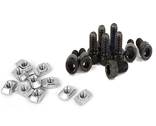 Rpi shop - M5 T Nut (hammer head nut) With M5 x 12mm Allen Cap Screw, For 2020 Aluminium Slotted Profile 10 Pcs Each, Pack of 20 Pcs-image-32