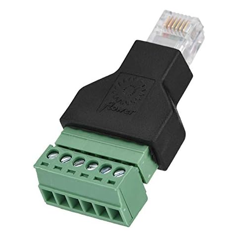 Adaptador de Tornillo Ethernet RJ12 6P6C Macho Cover