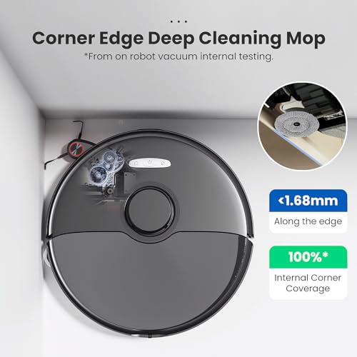 Image of 12 Pack Mop Pads Refills for Roborock S8 MaxV Ultra / S8 Max Ultra Robot Vacuum, 6 Pack Mop Cloth with Dual Sonic Vibrations Modules, 6 Pack Edge Mop Pads Accessories