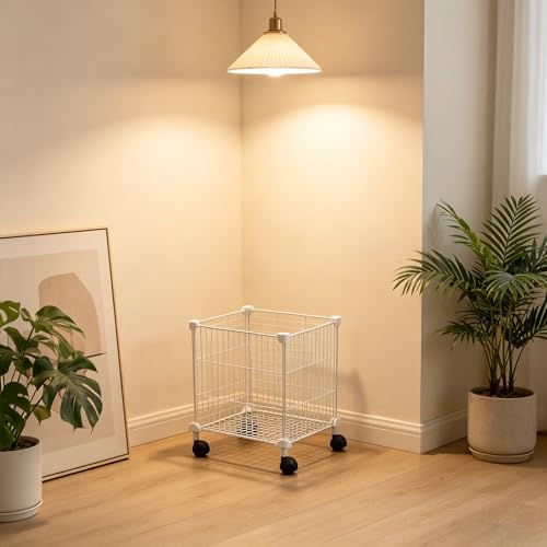 Cesta de almacenamiento para cargas pesadas de ropa Mobestech con ruedas 8