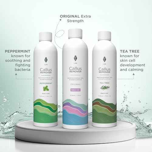 Image of Lee Beauty 8oz Professional Gel Callus Remover for Feet - Tea Tree Fast-Acting Formula, Extra Strength for Cracked Heels & Dead Skin (Pack of 1)